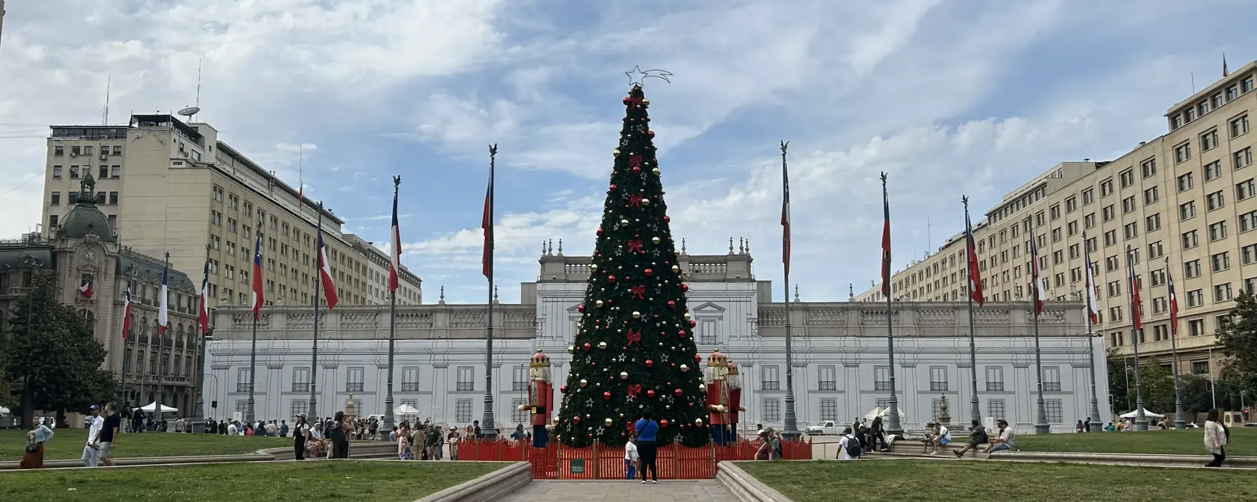 kerstboom in Santiago, Chili