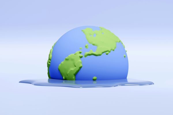 global warming planet earth visual