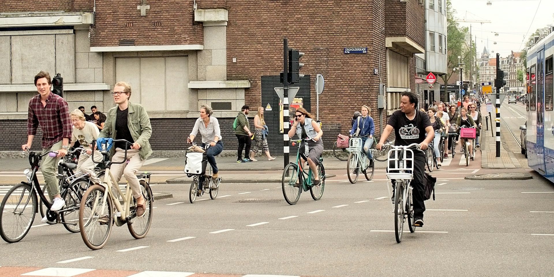 fietsen in de stad