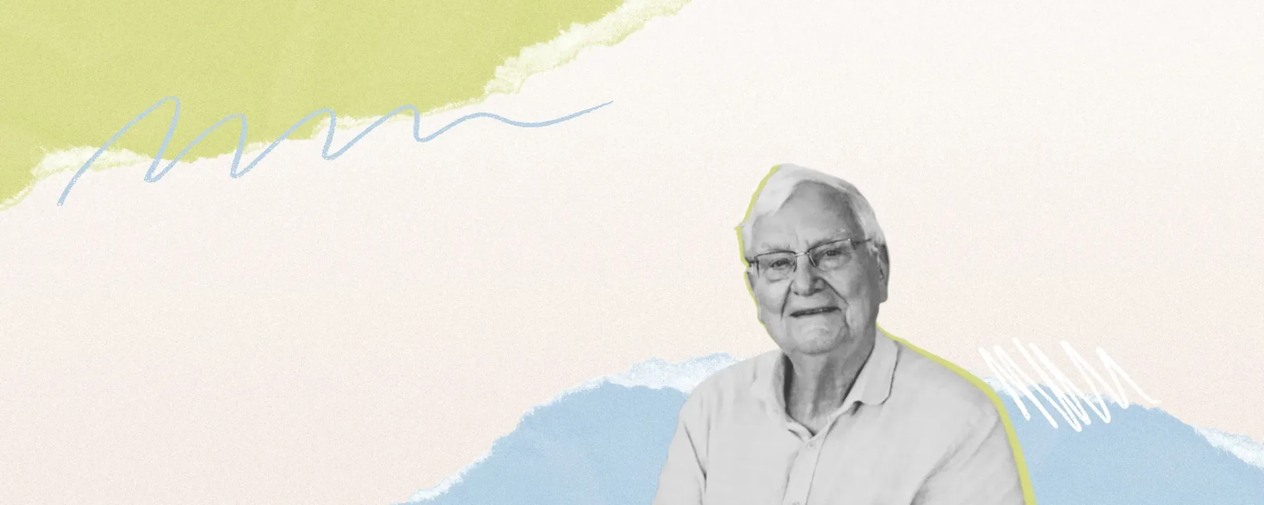 Collage met portret van Walter Zinzen