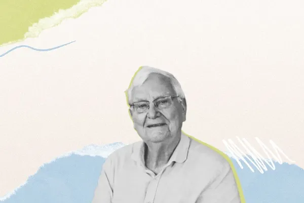 Collage met portret van Walter Zinzen