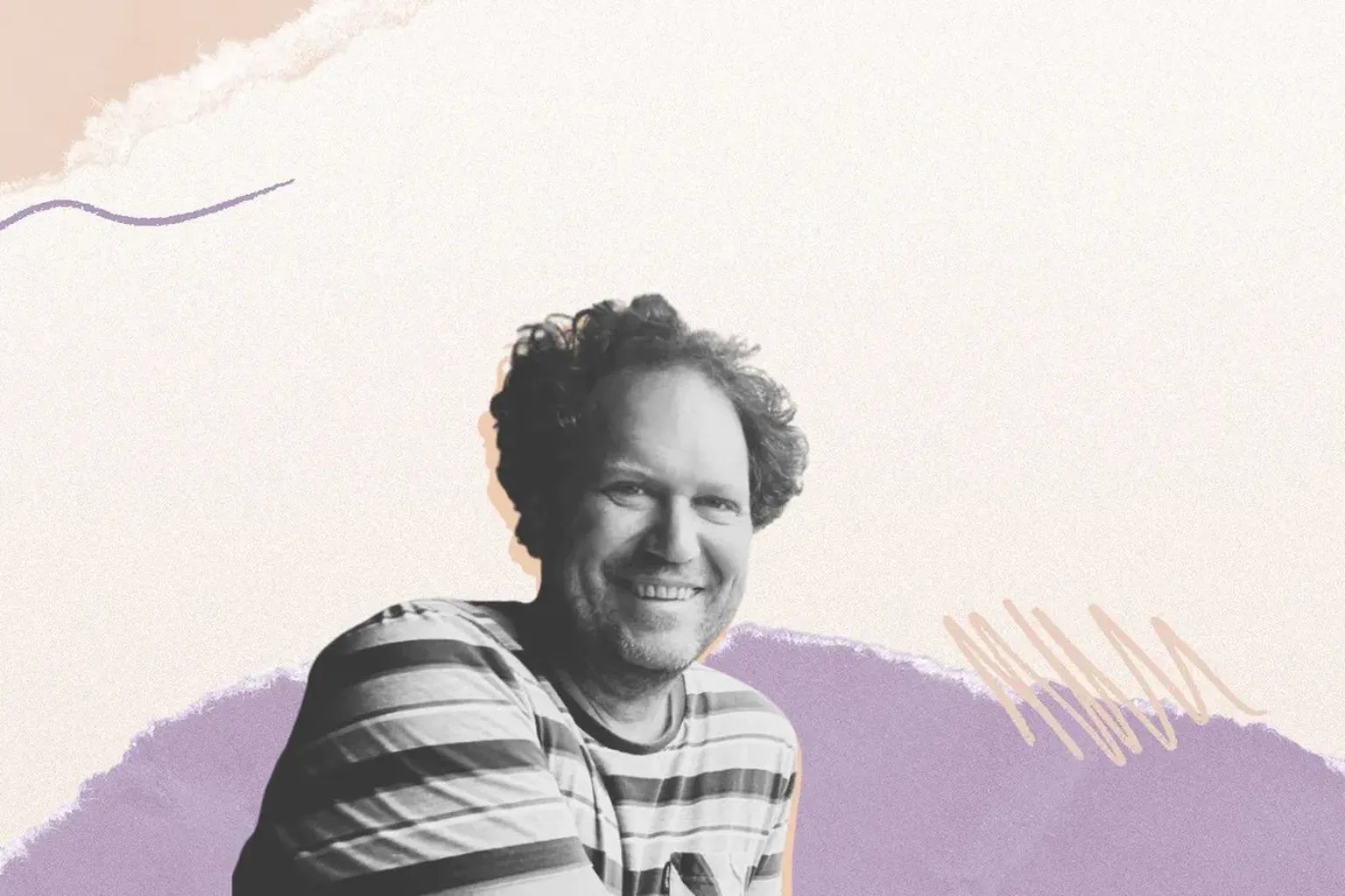 Beeldcollage met portret van Dieter Meeuwis