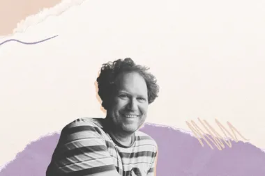 Beeldcollage met portret van Dieter Meeuwis