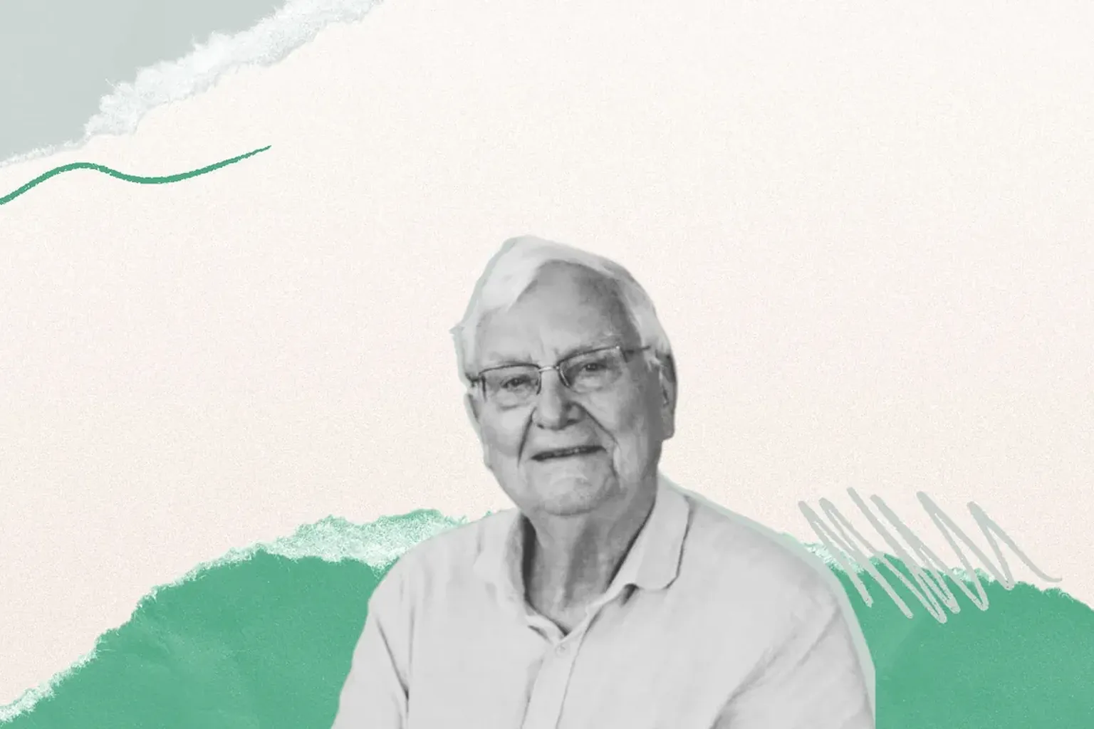 collage met portret van Walter Zinzen