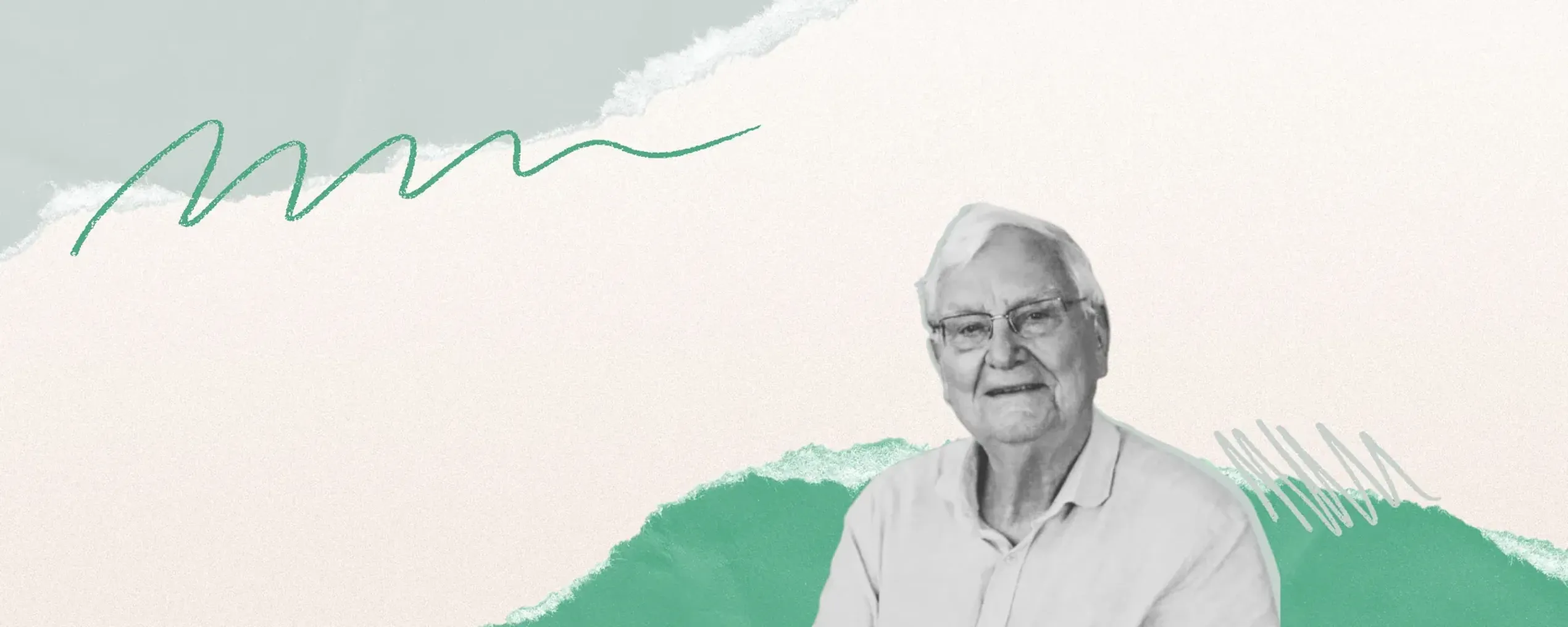 collage met portret van Walter Zinzen