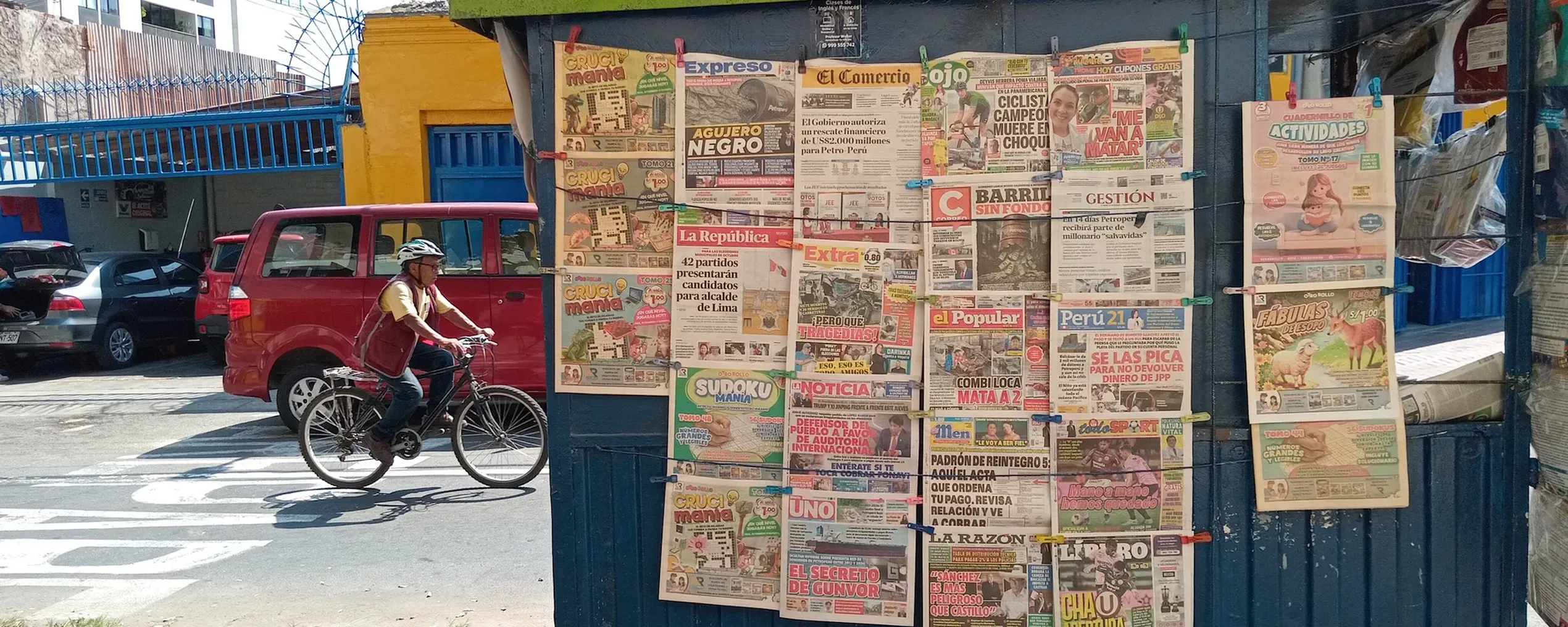Krantenkiosk in Lima