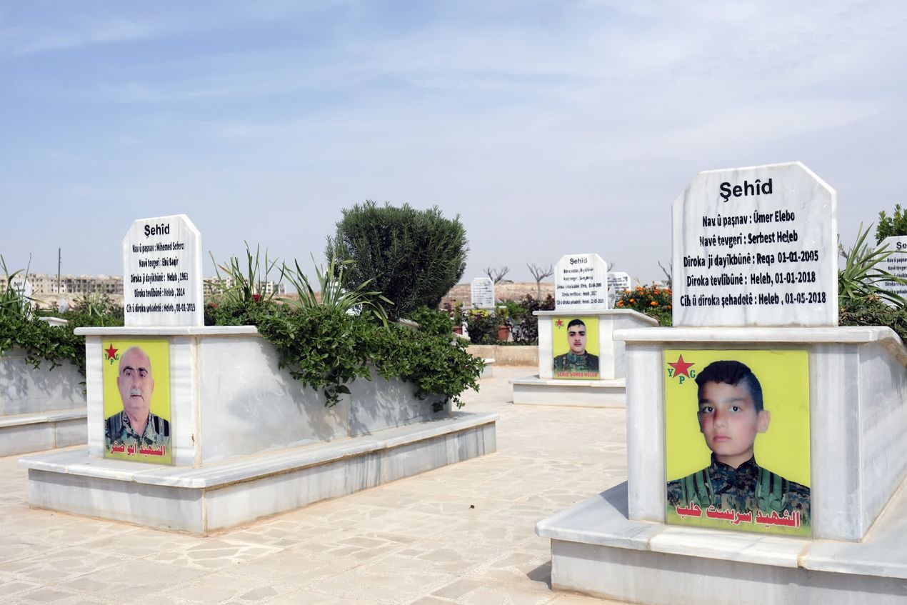 een begraafplaats voor gesneuvelde soldaten