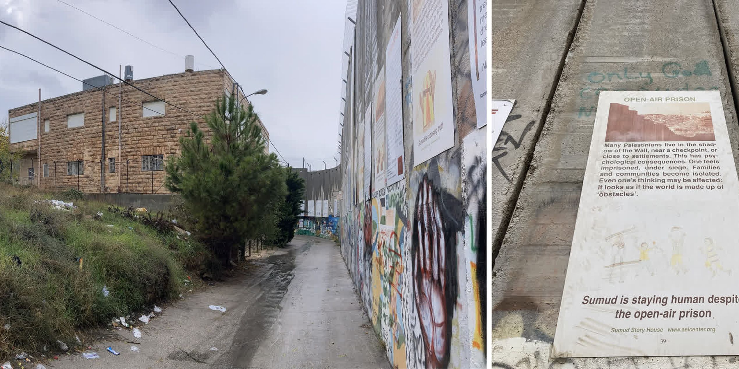 een muur omcirkelt een huis