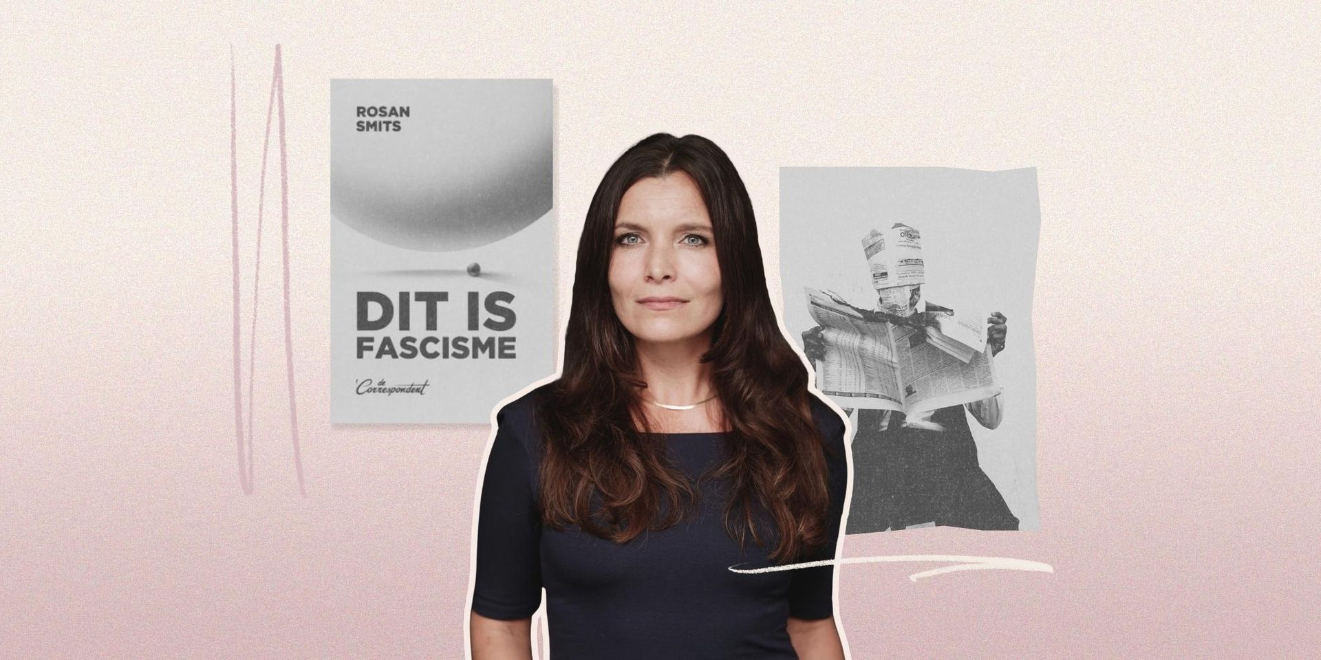 Collage met een portretfoto van Rosan Smits