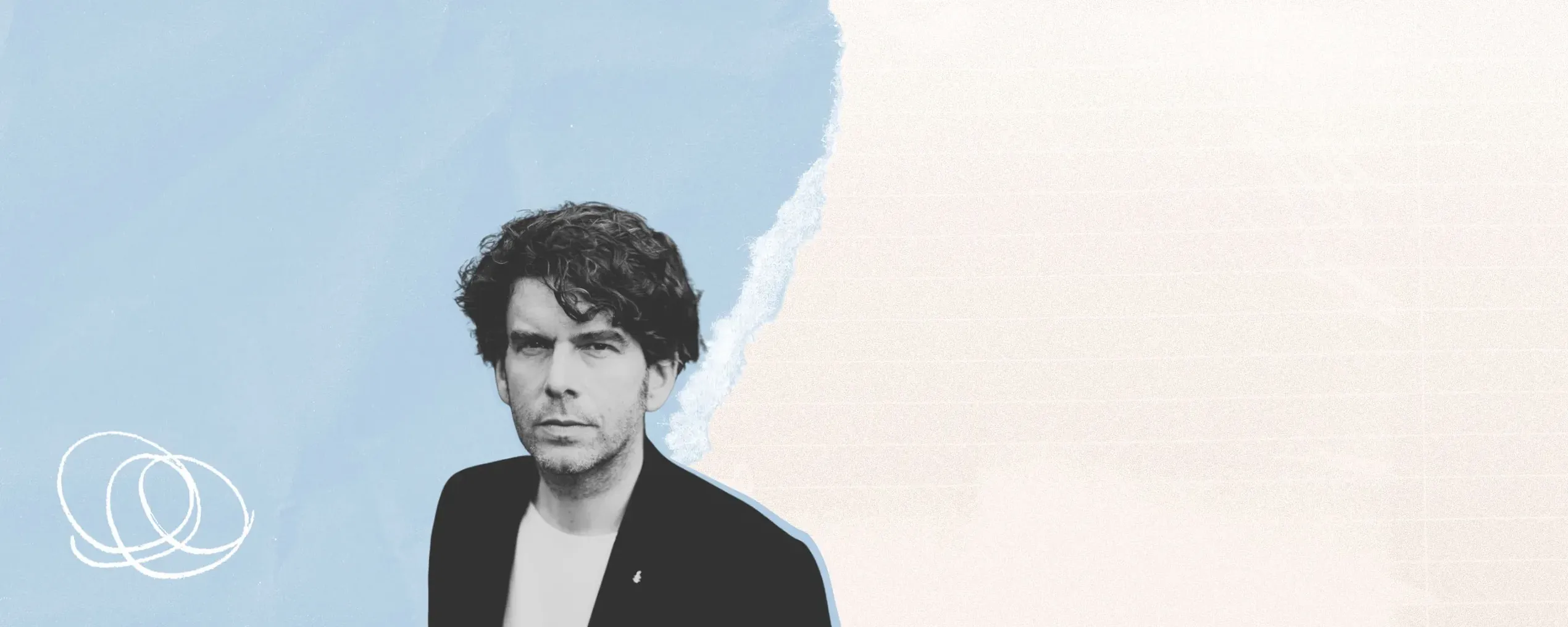 collage pet portretfoto van Wies De Graeve, directeur van Amnesty International Vlaanderen