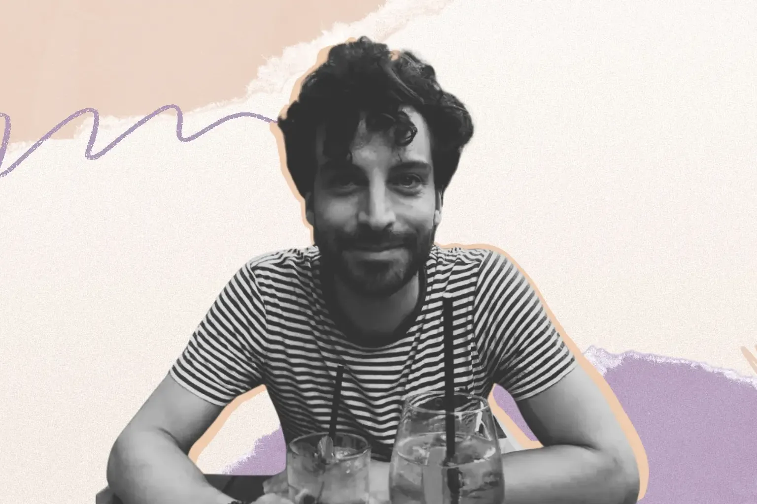 collage met portret van Lodewijk Van Dycke