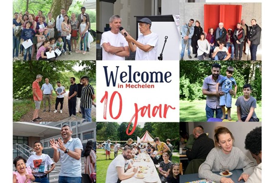Feest 10 jaar Welcome in Mechelen
