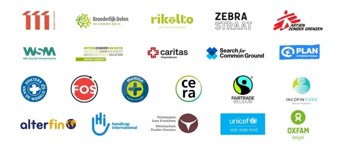 logo's van de leden van MO*