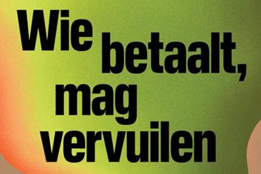 Wie betaalt, mag vervuilen