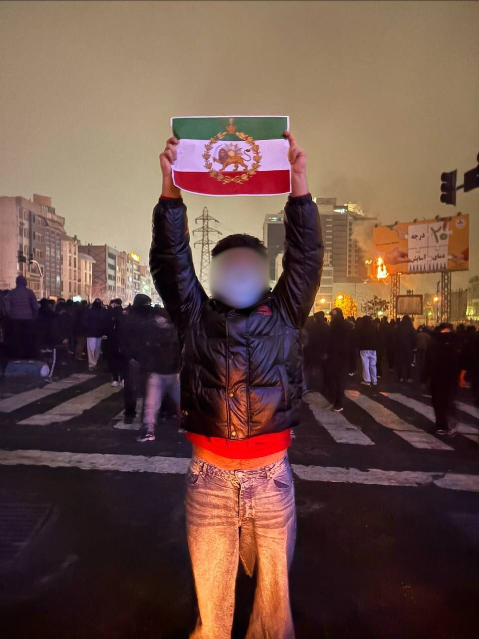 Demonstrant in Teheran