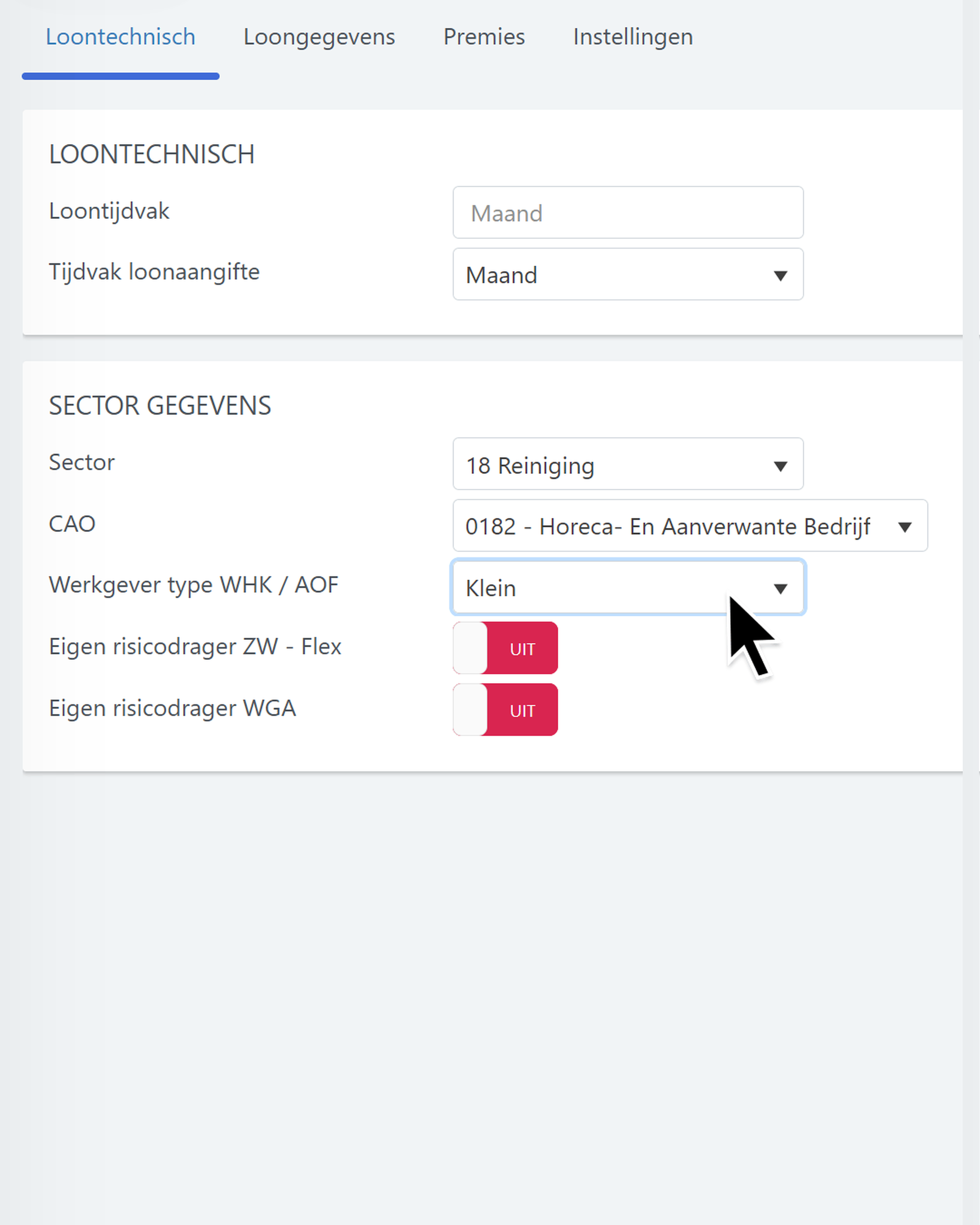 kleine of middelgrote werkgever whk-wga