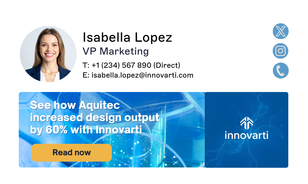 case study email signature marketing example