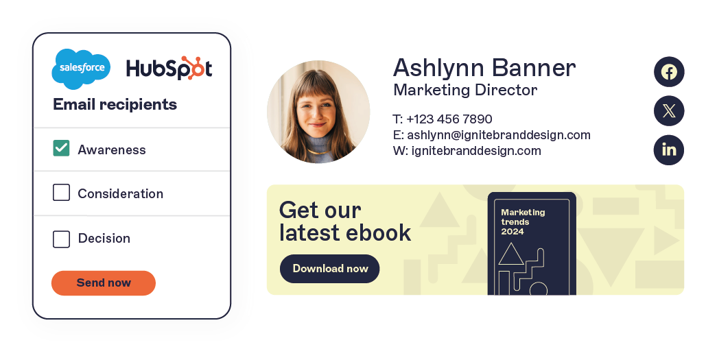 crm integrations in email signatures