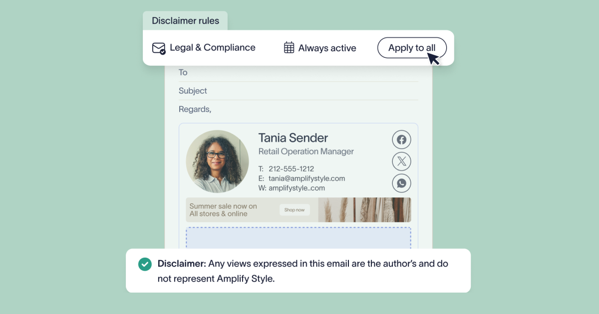 How to Deploy Legal Disclaimers with Exclaimer