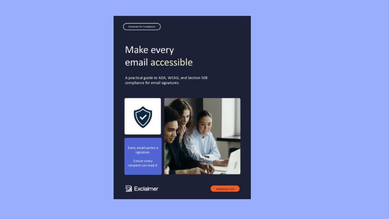Accessible Email Signatures: ADA, WCAG, & Section 508 Compliance Guide
