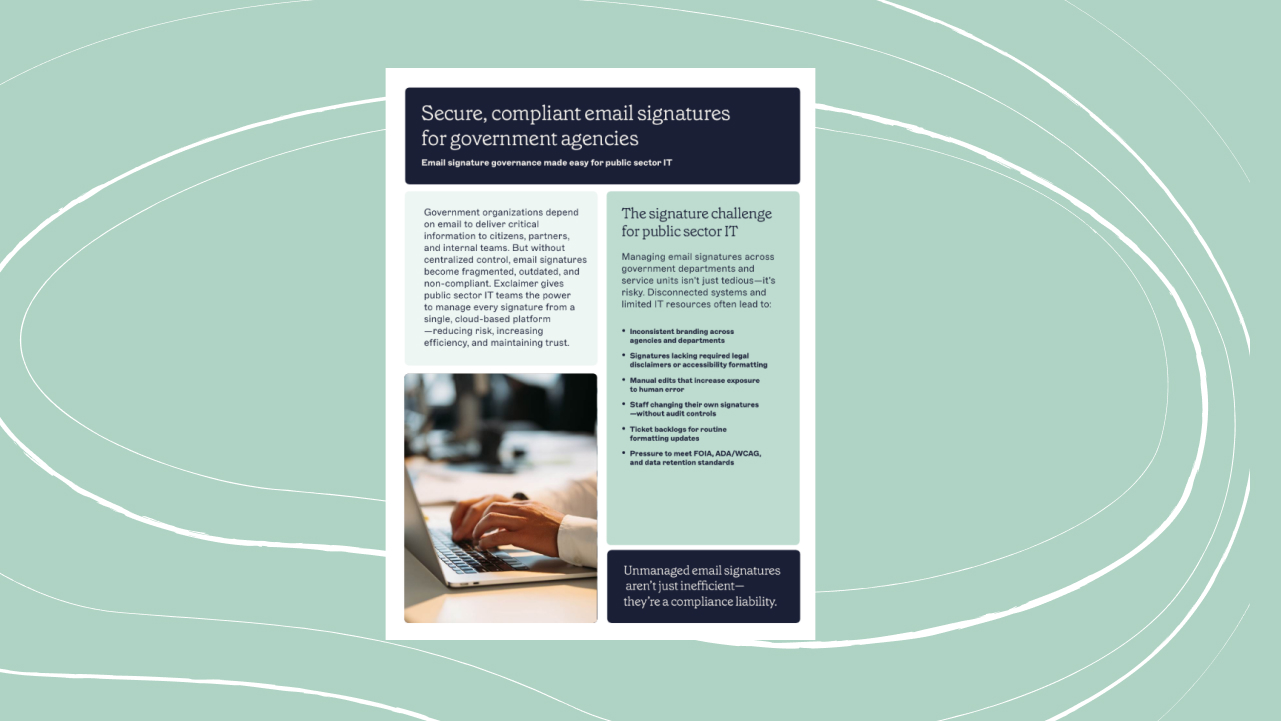 Email Signatures for Government Agencies & Public Sector