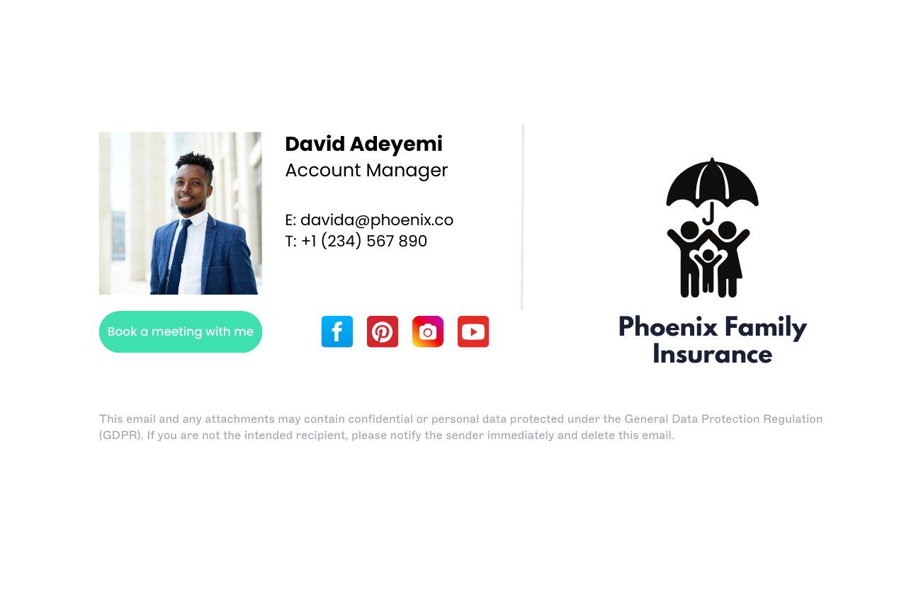 insurance email signature