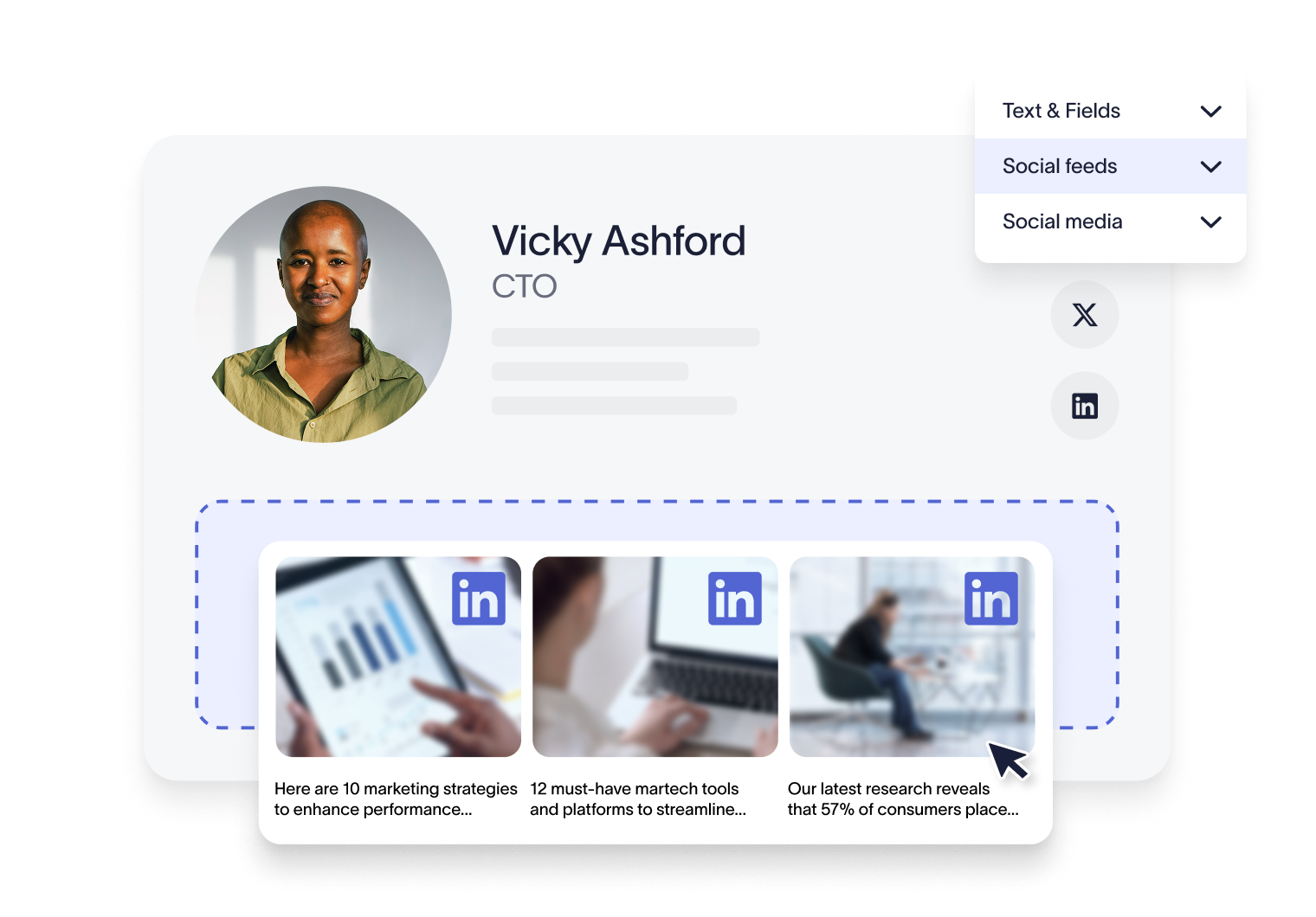 exclaimer's linkedin social feeds
