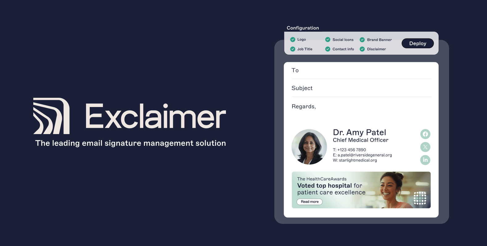 Email Signature Management for Healthcare | Exclaimer