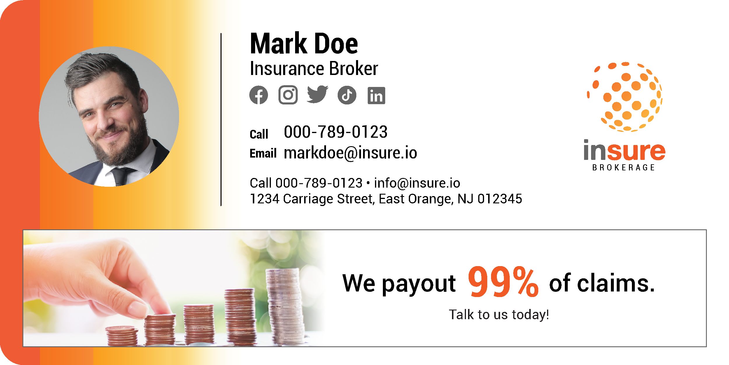 email signature insurance