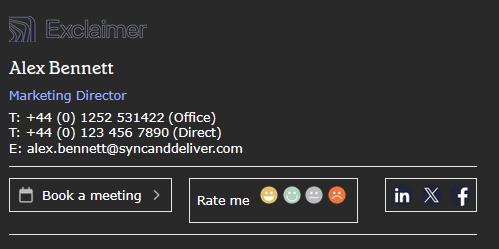 dark mode affecting outlook email signature