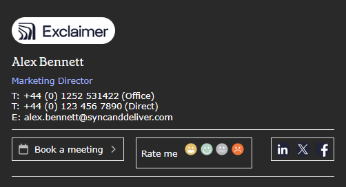 dark mode in outlook signature