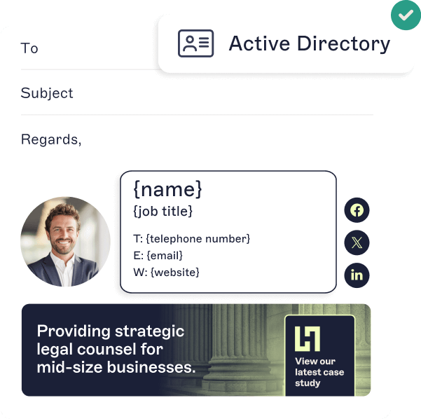 active directory in email signature example