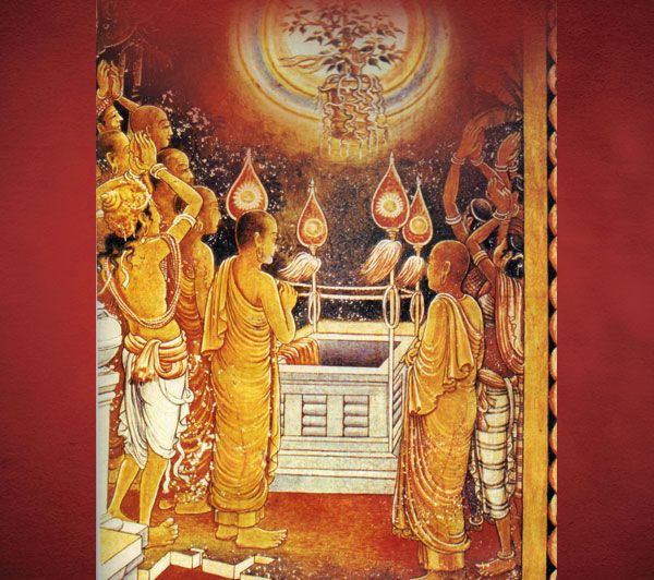 ฉลองกิ่งพระศรีมหาโพธิ์จากพุทธคยา สู่เกาะลักา