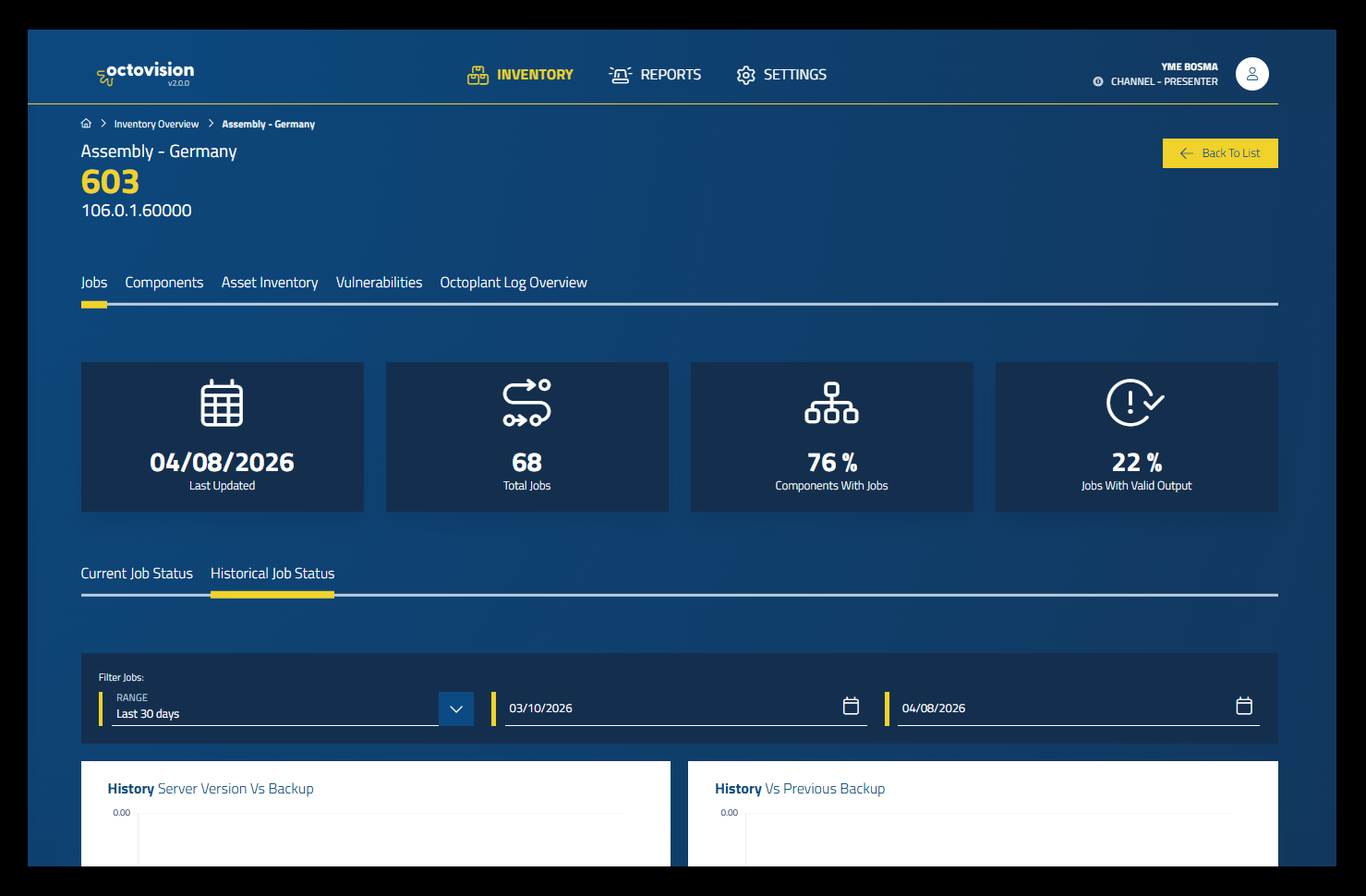 octoplant-octovision-broncode-management-software-Cockpit