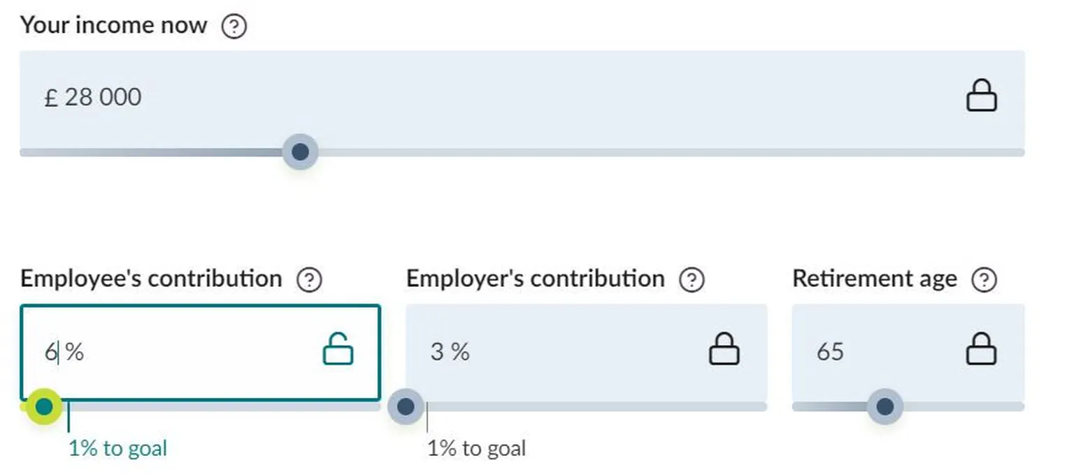 Pension calculator results 2