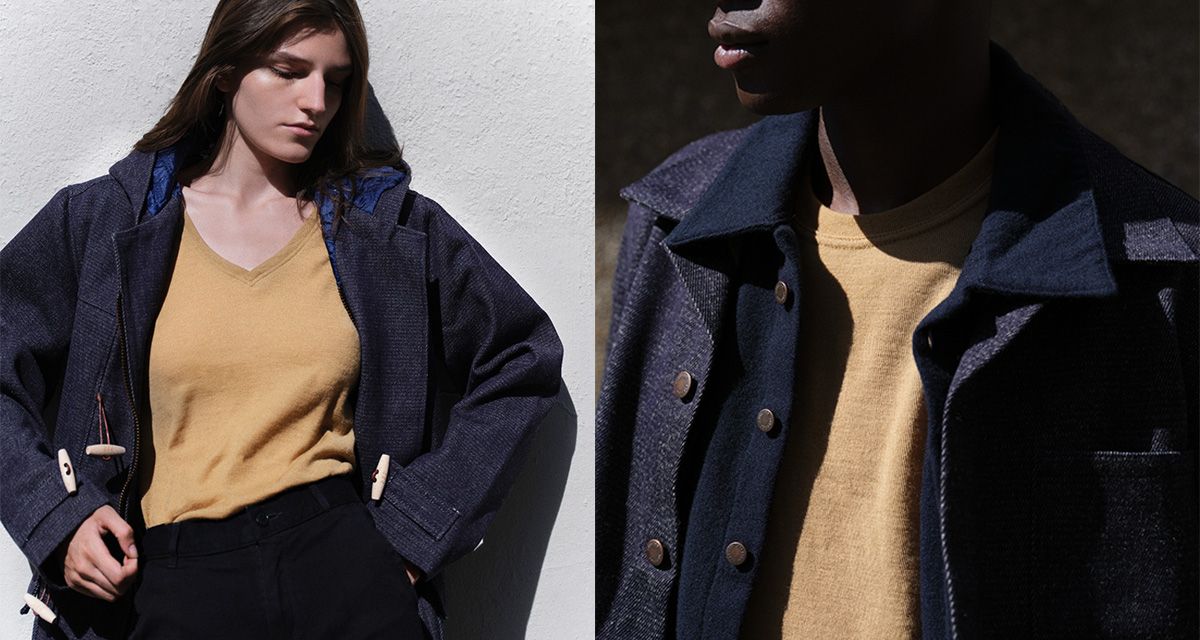 Découvrez notre t-shirt en laine Mérinos d'Arles, tricoté et confectionné en France. Une pièce durable et authentique, issue de notre filière laine française. | Atelier Tuffery