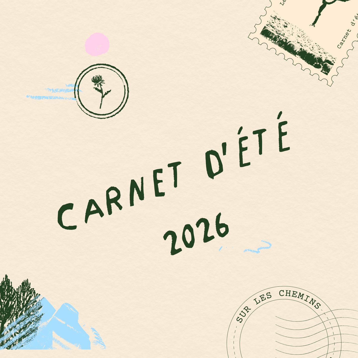Couverture du Carnet d’été 2026 – Sur les chemins de la transhumance | Atelier Tuffery