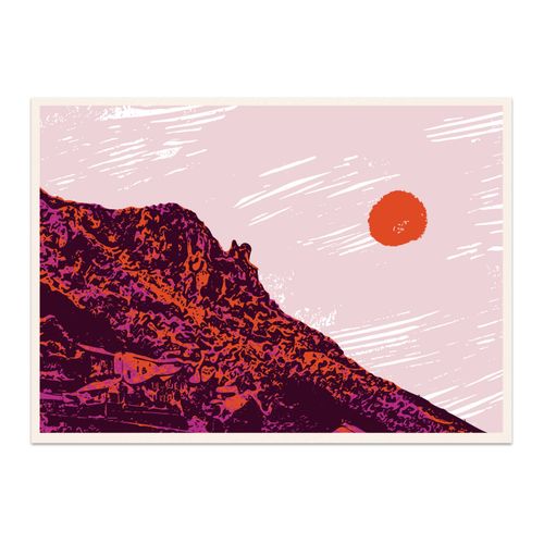 Carte postale illustrée des Cévennes - Atelier Tuffery
