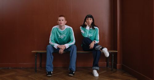 Duo look avec le maillot vintage Tuff's vert - Atelier Tuffery