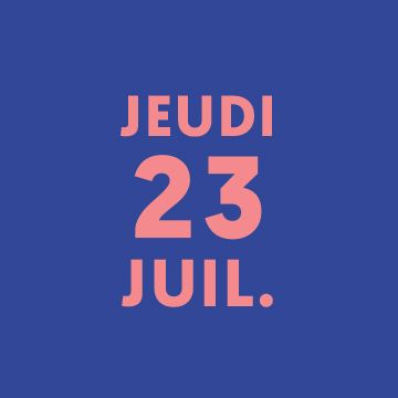 Date de la soirée Les Heures Bleues du 23 juillet 2026 à la manufacture Atelier Tuffery | Atelier Tuffery