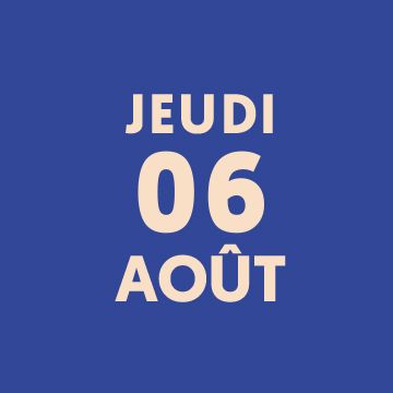 Date de la soirée Les Heures Bleues du 6 août 2026 à la manufacture Atelier Tuffery | Atelier Tuffery