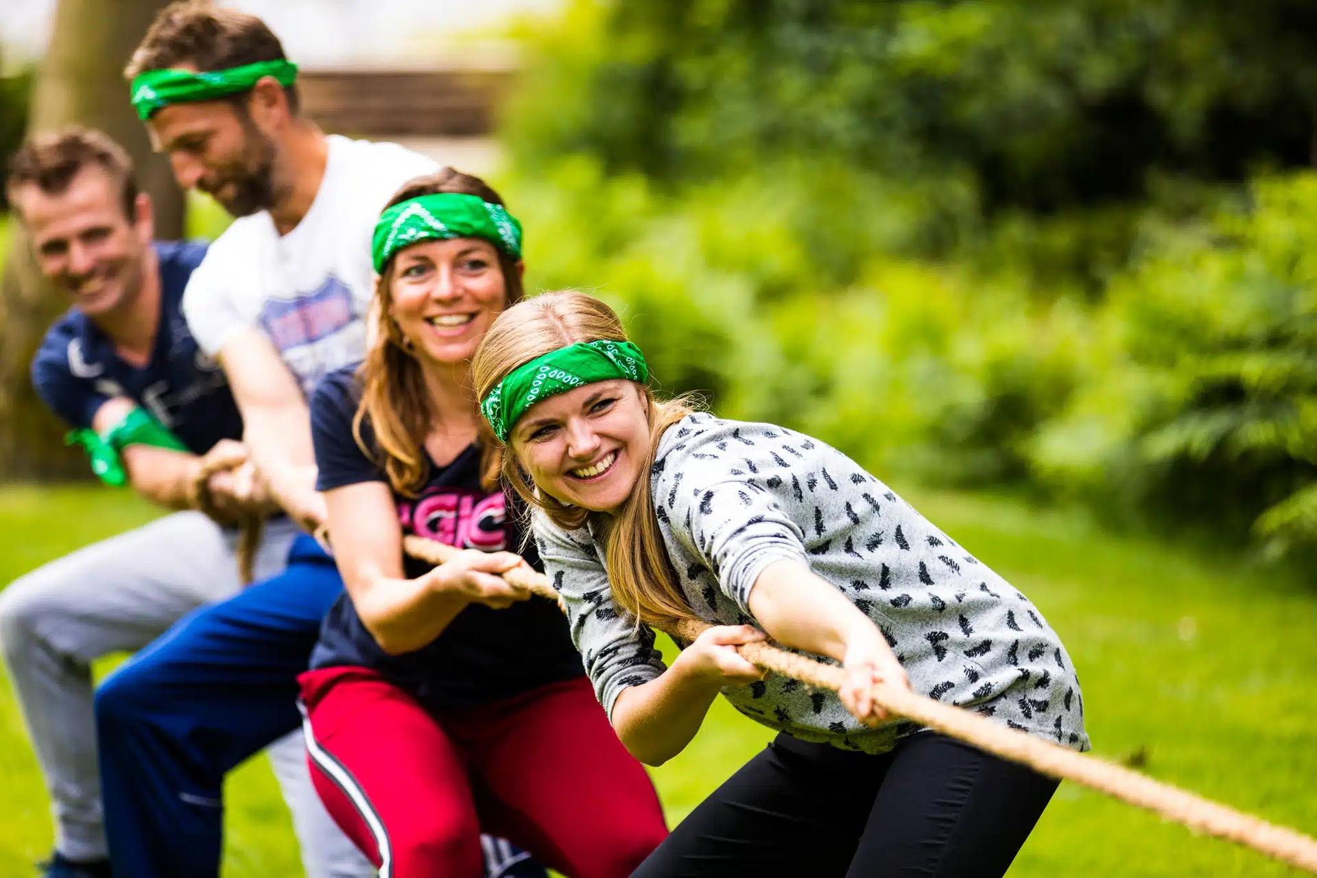 touwtrekken teambuilding