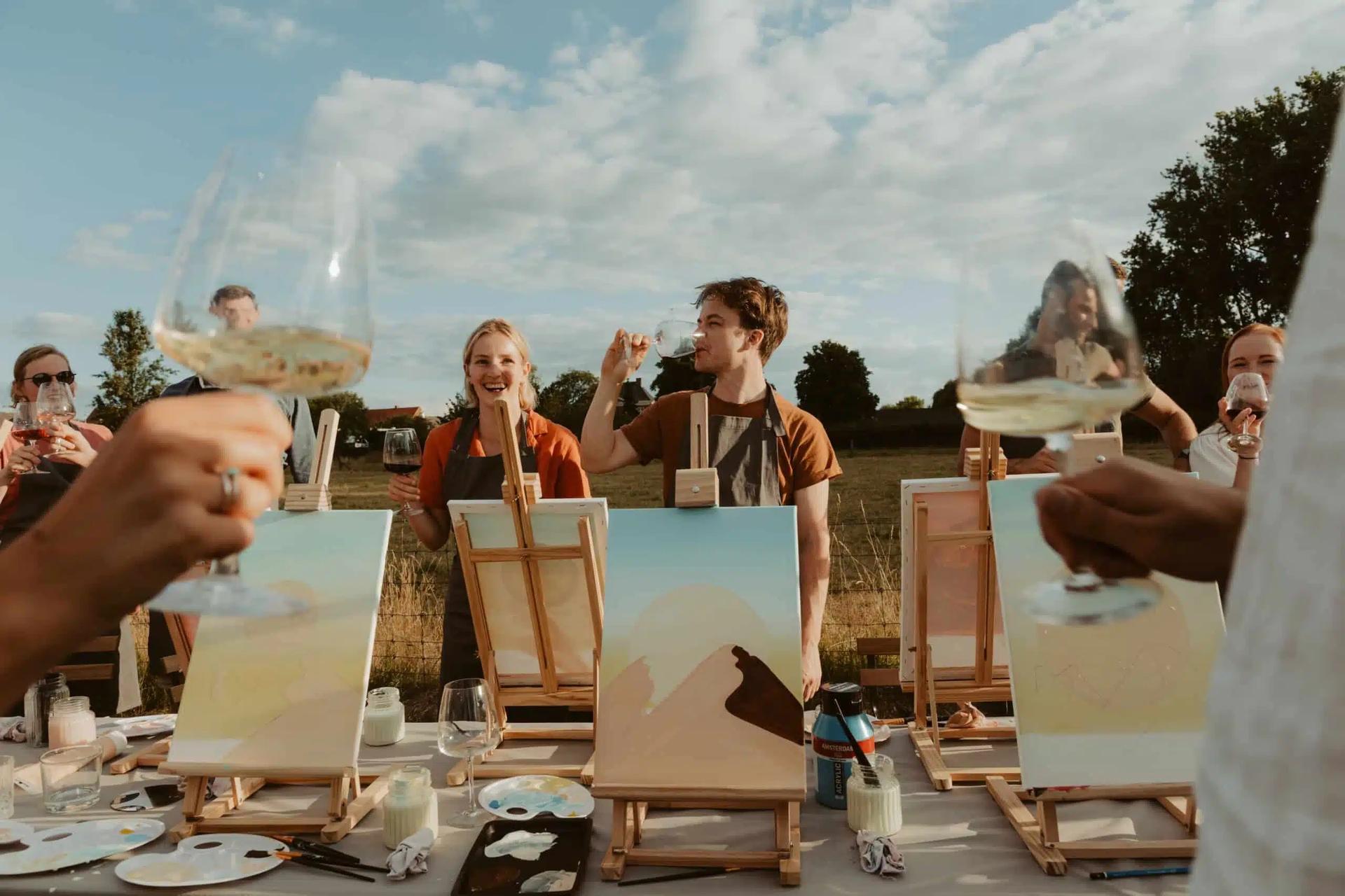 paint & sip teambuilding