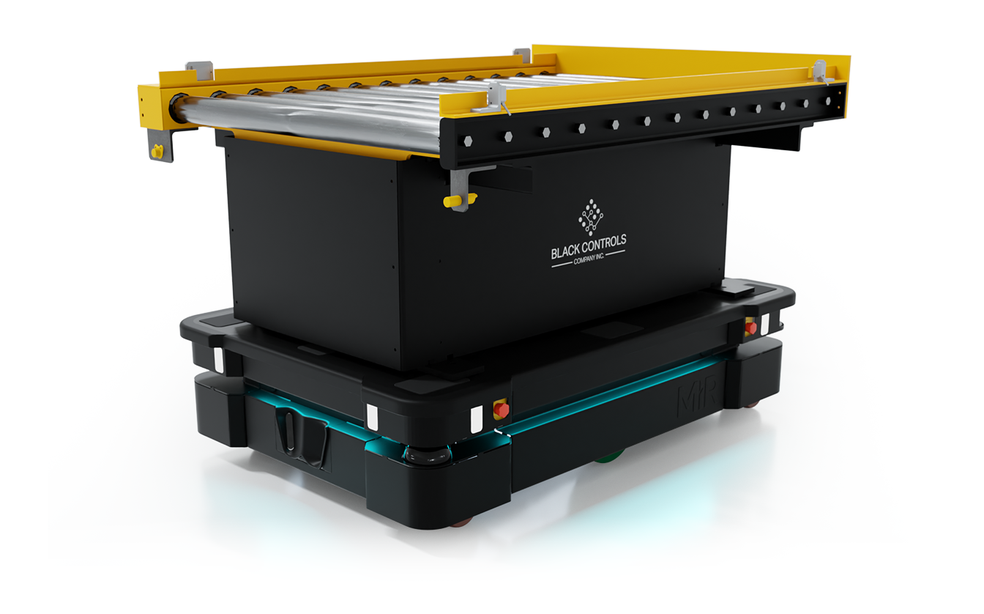 Black Controls Company Conveyor Top Module on a MiR1350