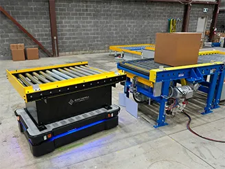 Black Controls Company Conveyor Top Module on a MiR1350
