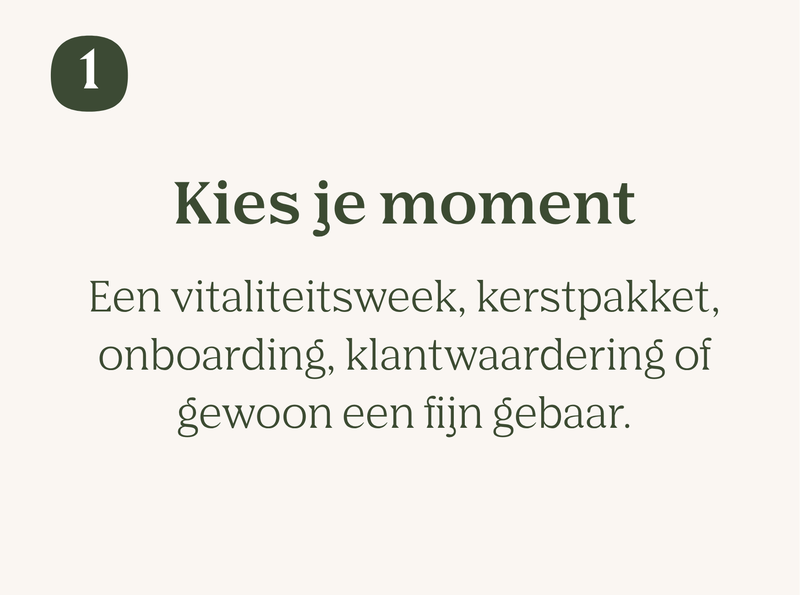 Kies je moment