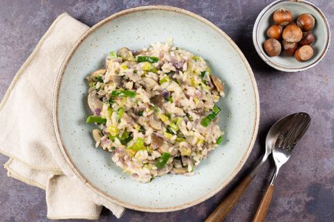 Romige risotto met champignons