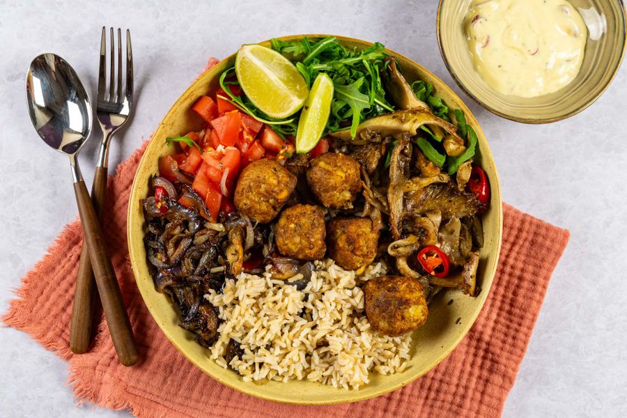 biologische falafel bowl