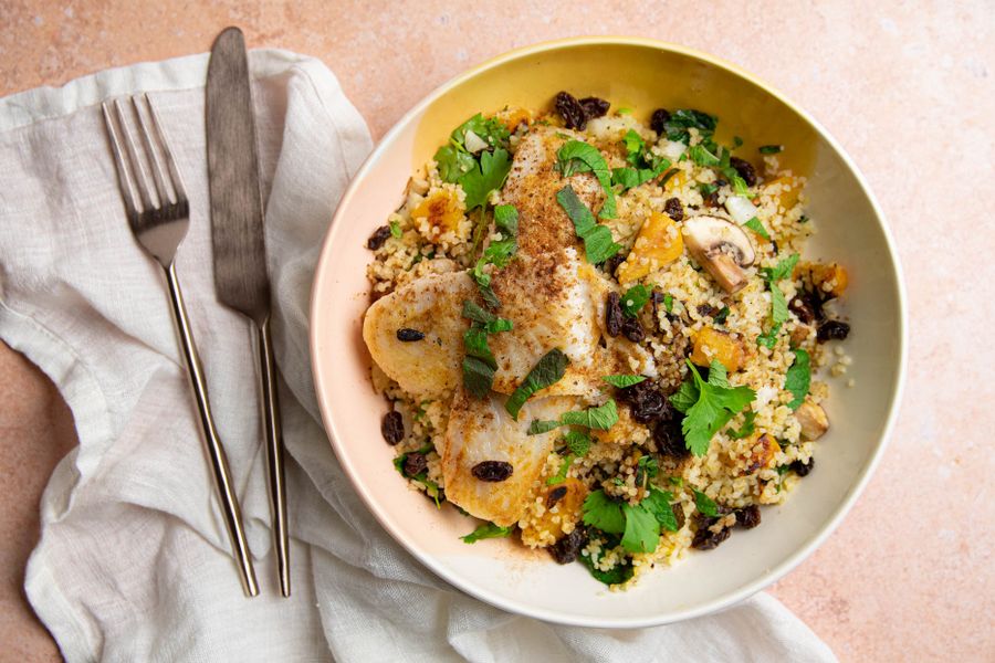 Biologische bulgur met pompoen van Ekomenu