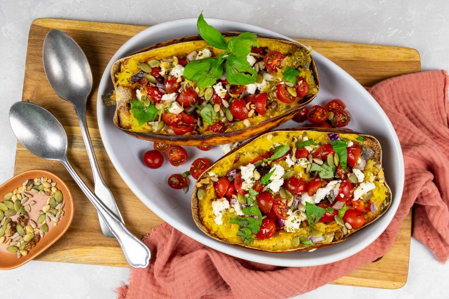 Ekomenu spaghetti-pompoen-met-baked-feta